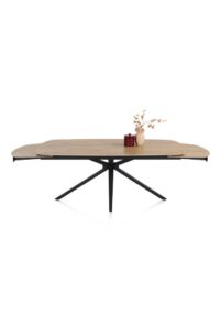 Lattina, uitschuiftafel 200 (+ 2 x 50 cm) x 100 cm - Ceramic oak natural - Afbeelding 3