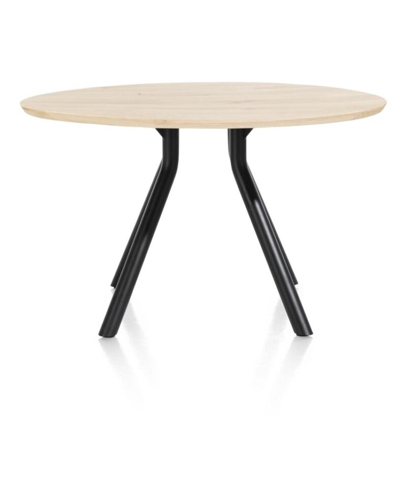 Arvada, Tafel 125 Cm. - Rond - Centrale Poot Kort - Natural - Afbeelding 1