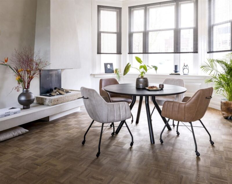 Arvada, Tafel 220 X 110 Cm. - Ovaal - Centrale Poot Nebbia - Onyx Nebbia - Afbeelding 3