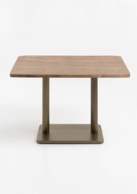 Brest bistrotafel vintage oak 120x75cm - Goud