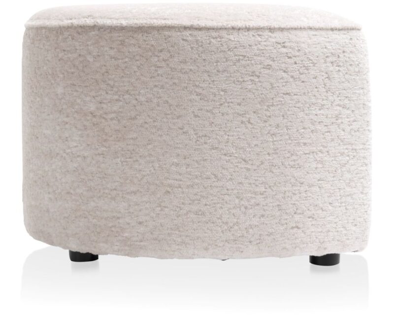 Roan Poef Maan H44Cm - Creme - Afbeelding 2