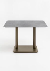 Brest bistrotafel stone anthracite 120x75cm - Goud