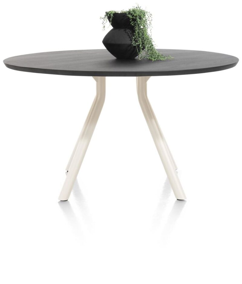 Arvada, Tafel 140 Cm. - Rond - Centrale Poot Nebbia - Onyx Nebbia - Afbeelding 2