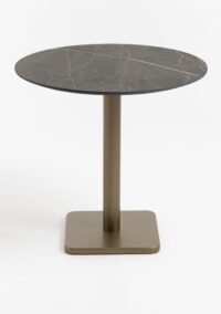 Brest bistrotafel marble onyx D80cm - Goud