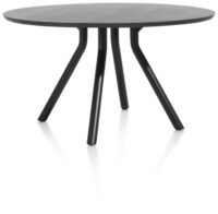 Arvada, tafel 140 cm. - rond - centrale poot kort - Onyx - Afbeelding 3