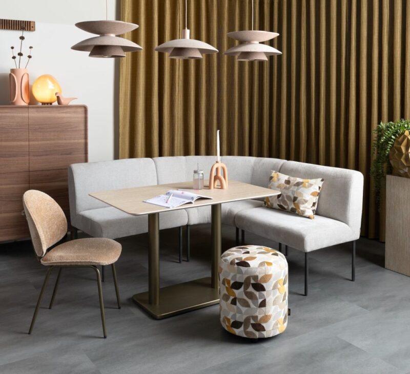 Brest Bistrotafel Travertine 120X75Cm - Goud - Afbeelding 3