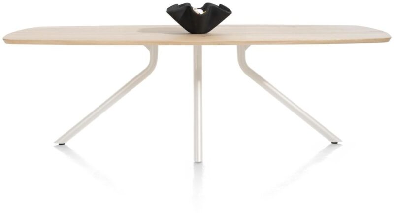 Arvada, Tafel 250 X 110 Cm. - Ovaal - Centrale Poot Nebbia - Naturel Nebbia - Afbeelding 1