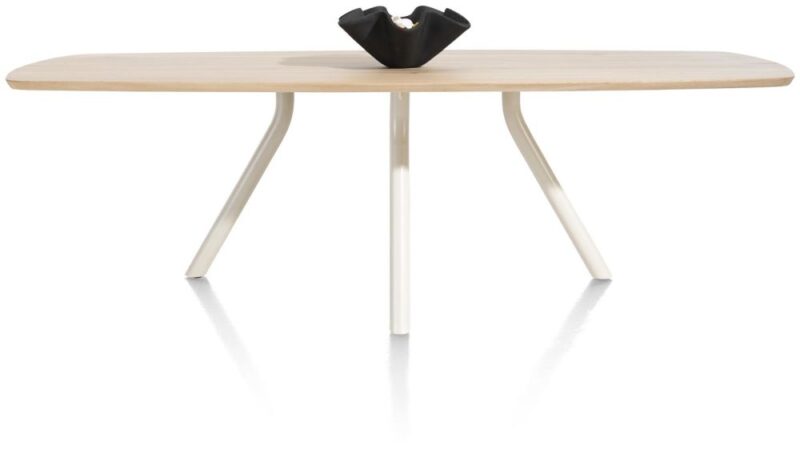Arvada, Tafel 250 X 110 Cm. - Ovaal - Centrale Poot Nebbia - Naturel Nebbia - Afbeelding 2