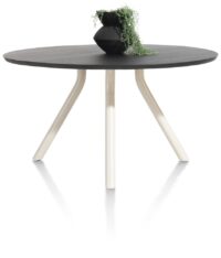 Arvada, tafel 140 cm. - rond - centrale poot Nebbia - Onyx Nebbia