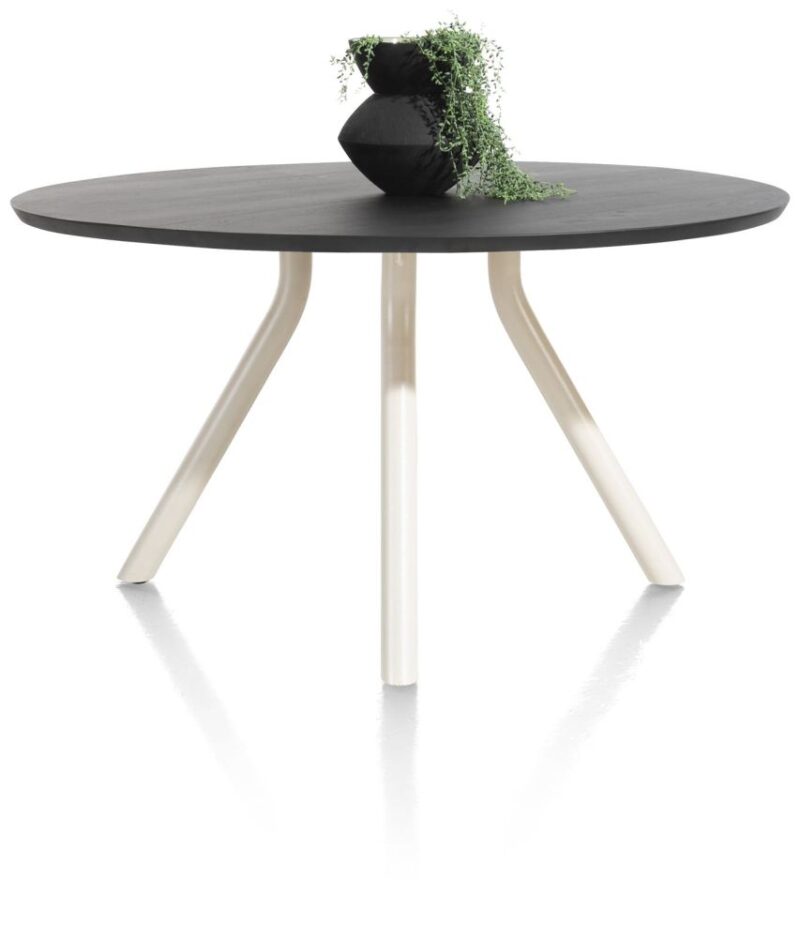 Arvada, Tafel 140 Cm. - Rond - Centrale Poot Nebbia - Onyx Nebbia - Afbeelding 1