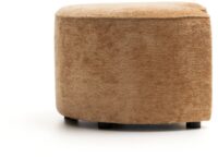 Roan poef maan H44cm - Okergeel - Afbeelding 2