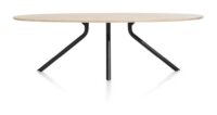 Arvada, tafel 250 x 110 cm. - ellips - centrale poot lang - natural