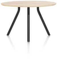 Arvada, bartafel 140 cm. - rond - centrale poot kort - natural