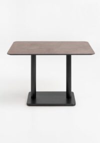 Brest bistrotafel stone rust 120x75cm - zwart