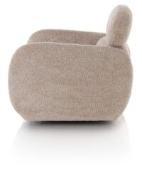 Ostia, draaifauteuil stof Derby - beige - Afbeelding 3