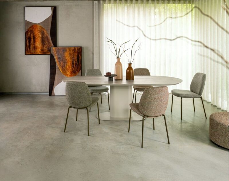 Brianto, Table 210 X 100 Cm - Plateau Ceramique Travertin - Creme - Image 3