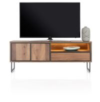 Trapani, lowboard 160 cm - 2-deuren + 1-lade + 1-niche (+ LED)