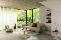 Brianto, eetkamertafel 210 x 100 cm - keramiek blad Travertin - Steel Brown - Afbeelding 3