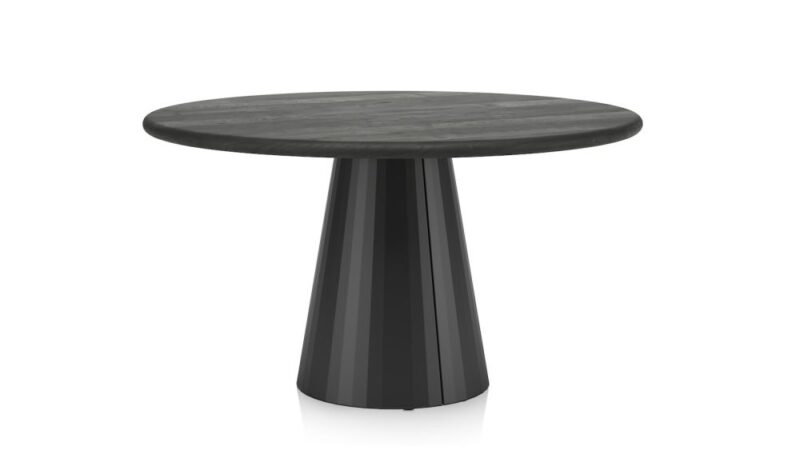 Arawood, Eetkamertafel - Rond - 140Cm - Zwart - Afbeelding 1