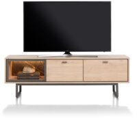 Helsinki, lowboard 170 cm. - 2-laden + 1-niche (+ LED)
