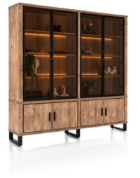 Pavarotti, buffet 210 cm - 4-deuren + 4-glasdeuren (+ LED) - Afbeelding 2