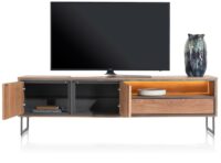 Trapani, lowboard 200 cm - 2-deuren + 1-lade + 1-niche (+ LED) - Afbeelding 3