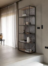 Helsinki, lowboard 200 cm. - 2-laden + 1-niche (+ LED) - Afbeelding 3