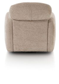 Ostia, draaifauteuil stof Derby - beige - Afbeelding 2