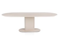 Brianto, eetkamertafel 240 x 100 cm - keramiek blad Travertin - Creme - Afbeelding 3
