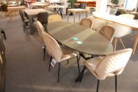 SOLDEN TAFEL KERAMIEK OP GLAS OVAAL