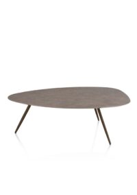 Salutina, slontafel 110 x 80 cm - 3 pootjes - steelbrown - Afbeelding 3