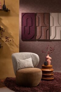 Jace schilderij 48x96cm - Creme - Afbeelding 2