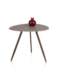 Salutina, salontafel 53 x 53 cm - 3 pootjes - steelbrown - Afbeelding 2