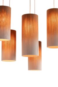 Ambre hanglamp 5*E27 - Koper - Afbeelding 2