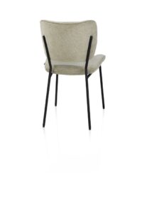 Julia, chaise - piétement rough off black - tissu Vada - Sage vert - Image 3