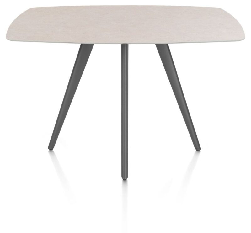 Saluti, Bartafel Ovaal 150 X 105 Cm. - 4-Pootjes - Graphiet - Light Sand - Afbeelding 1