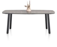 Palace, bartafel 210 x 110 cm - 4-poten (hoogte: 92 cm) - Lichtgrijs