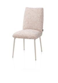 Bovina, chaise - tissu Luton + ressorts nosag - piétement crème - cuivre