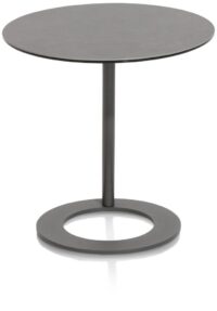 Vegas, salontafel rond 50 cm - keramiek op glas - Antraciet - Afbeelding 3