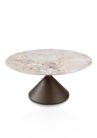 Avelli, salontafel rond 90 cm - steelbrown + keramiek blad - Afbeelding 3