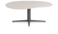 Saluti, TABLE ORGANISCH 180 X 120 CM. - CENTRALE POOT - GRAPHIET - Light sand