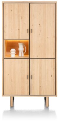 Shimanto, armoire 100 cm - 4-portes + 1-niche (+ LED)