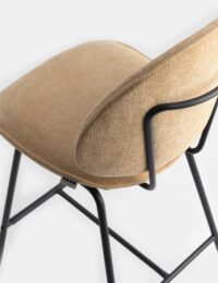 Milo chaise de bar - Jaune - Image 3