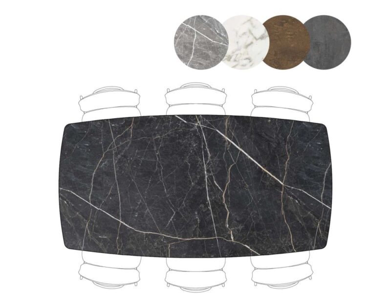 Palace, Bartafel 210 X 110 Cm - 4-Poten (Hoogte: 92 Cm) - Onyx - Afbeelding 3