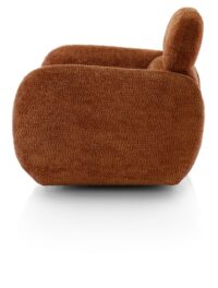 Ostia, draaifauteuil stof Derby - koper - Afbeelding 3