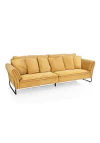 Almeria, 4 zitsbank recht 2-delig incl. pocketvering en designpoten - Afbeelding 2