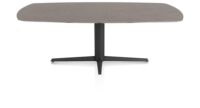 Saluti, TABLE OVAAL 210 X 105 CM. - CENTRALE POOT - ROUGH OFF BLACK - Lava