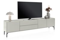 Noon, lowboard 240 cm - 3-deuren + 2-laden - geheel silk grey - Afbeelding 2