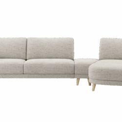 MANCIANO - 3 zits arm links - poef/hocker triangel 25 x 60 cm - longchair rechts 170 cm