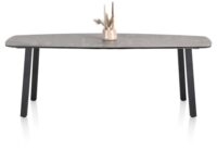 Palace, bartafel 240 x 115 cm - 4-poten (hoogte: 92 cm) - Lichtgrijs